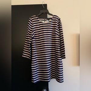 jcrew silk shift style lined dress no stains or rips